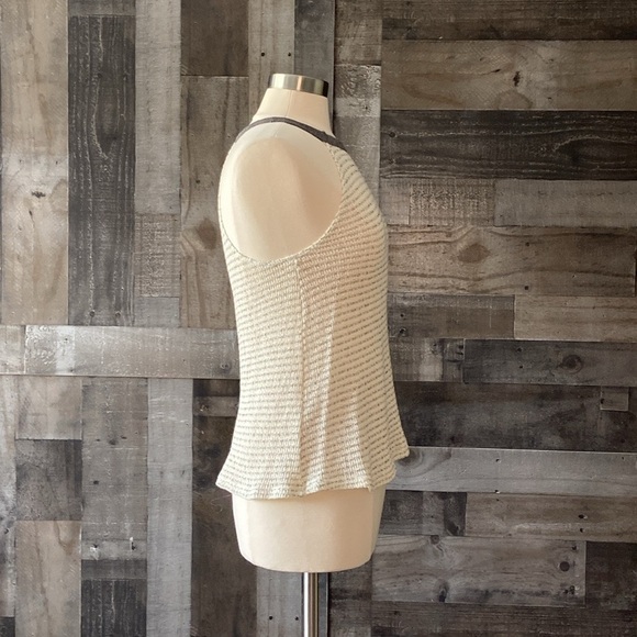 Altar’d State halter top small knit preppy stripes coastal chic quiet luxury - Picture 9 of 11